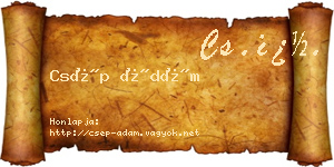 Csép Ádám névjegykártya
