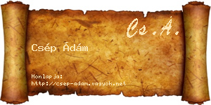 Csép Ádám névjegykártya